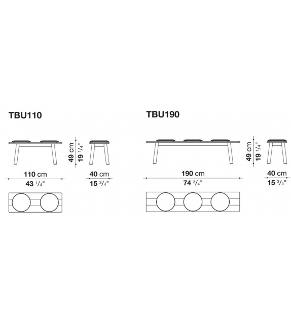 Bull B&B Italia Bench
