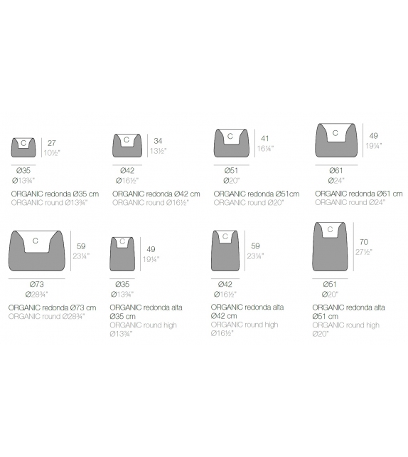 Organic Redonda Vondom Pflangefäss