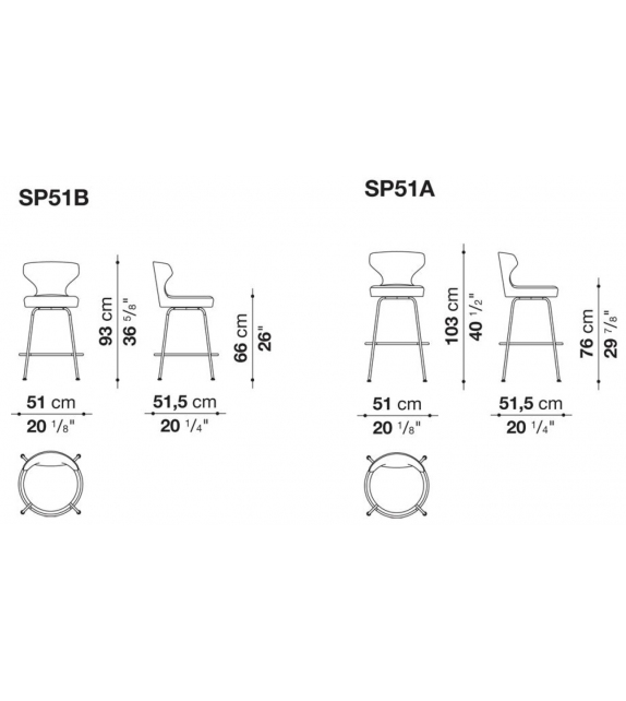 Papilio B&B Italia Stool