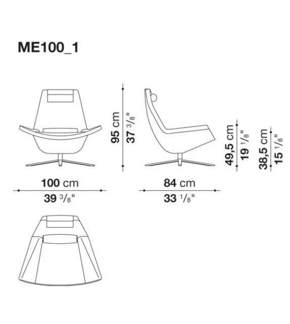 Metropolitan B&B Italia Armchair