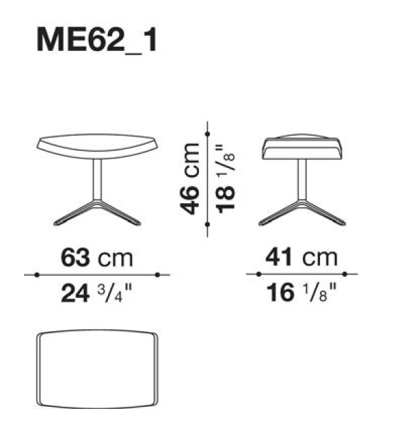 Metropolitan B&B Italia Footrest