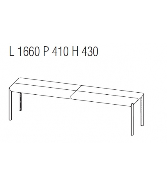 Azul Molteni & C Bench
