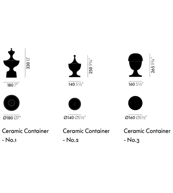 Ceramic Container Vitra Envase