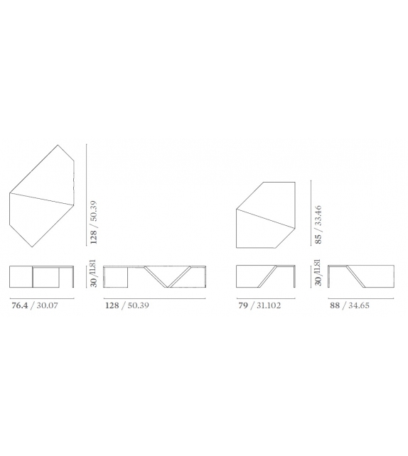 Origami Budri Tavolino Basso