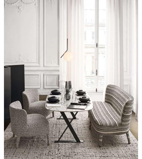 Pathos Maxalto Tisch mit Platte aus Marmor