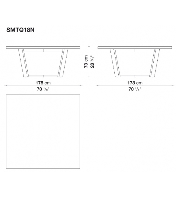 Xilos Maxalto Square Table