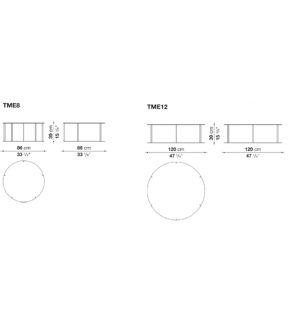 Elios Maxalto Table Basse avec Plateau en Verre