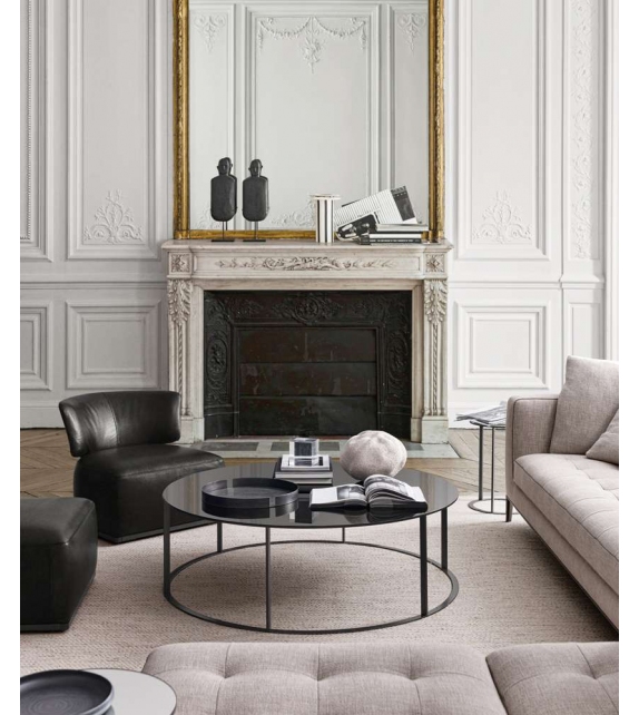 Elios Maxalto Table Basse avec Plateau en Verre