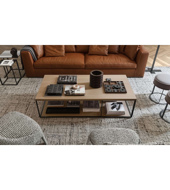 Lithos Maxalto Tavolino con Piano in Rovere