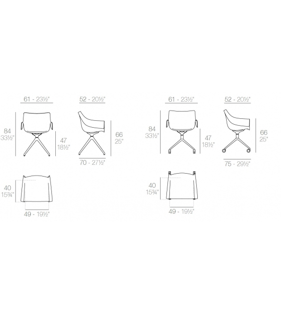 Manta Vondom Fauteuil Pivotant