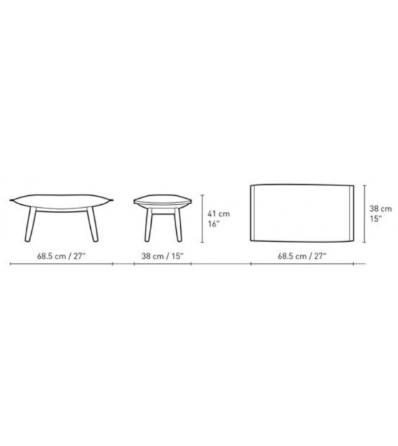 E016 Embrace Carl Hansen & Søn Fußablage