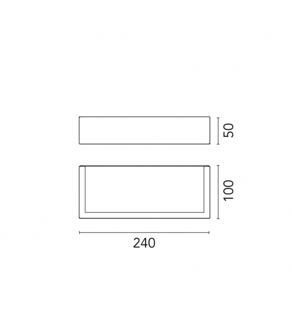 Mile 2 Asymmetric Flos Wall Lamp