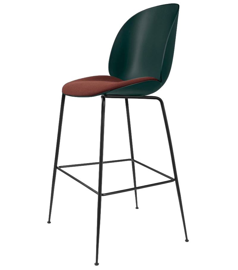 Beetle Gubi Bar Stuhl mit Polster Sitz