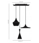Beat Trio Tom Dixon Lampadario