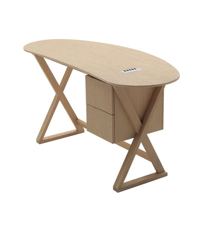 Sidus Escritorio Con Tablero Curvilíneo Maxalto