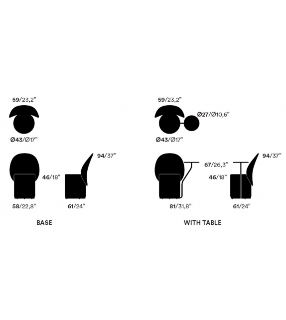 Loomi Opinion Ciatti Small Armchair