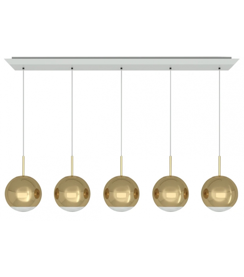 Mirror Ball Linear 25 Tom Dixon Sistema a Sospensione
