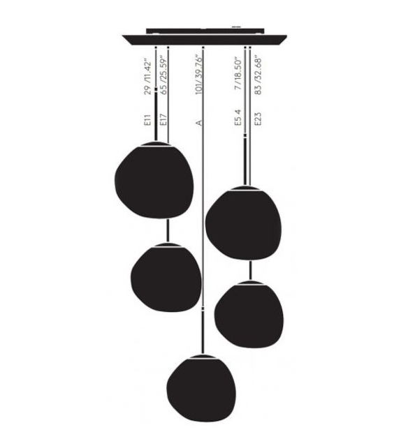 Melt Mini Tom Dixon Système de Suspension