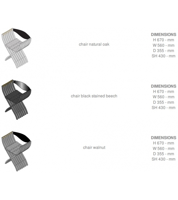 Curule Ligne Roset Stuhl