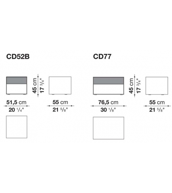 Dado B&B Italia Nachttisch