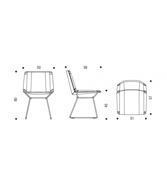 Neil Textile Chair MDF Italia Chaise