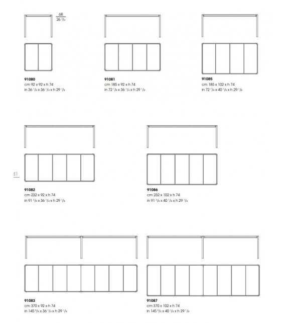 Aldìa Table Giorgetti