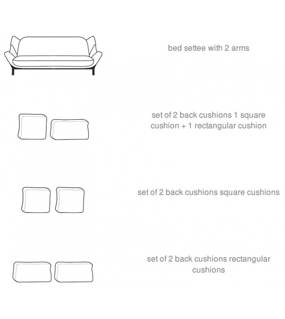 Clam Ligne Roset Sofá-Cama