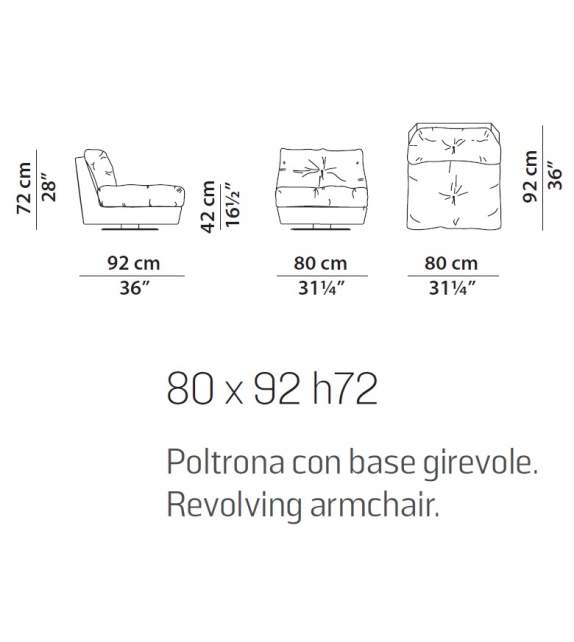 Milano Baxter Poltrona Girevole