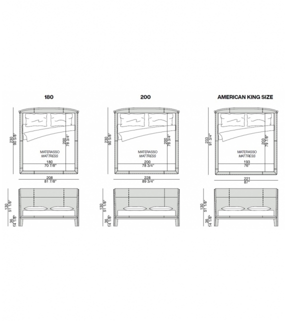 Nyan Fabric Porada Bed