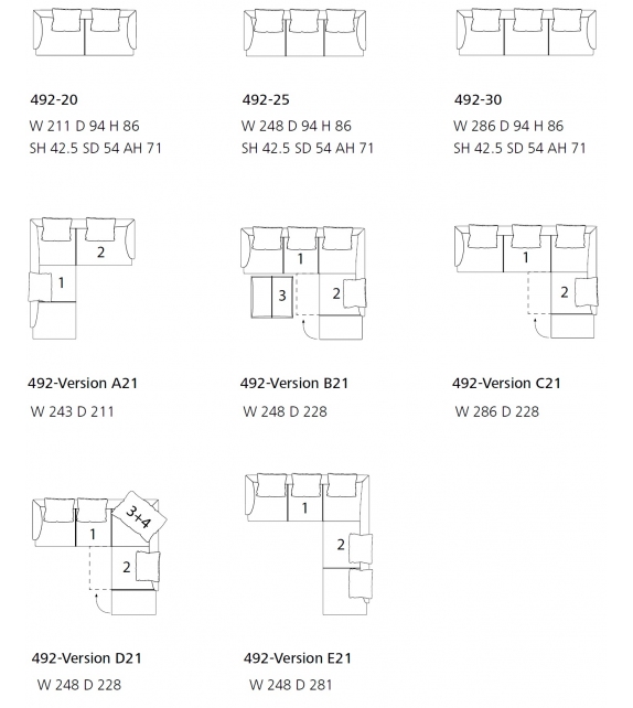 Elton Walter Knoll Sofá
