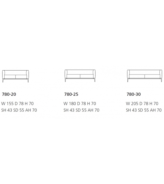 Jaan 780 Walter Knoll Sofa