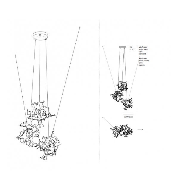 44 Bocci Lampada da Sospensione