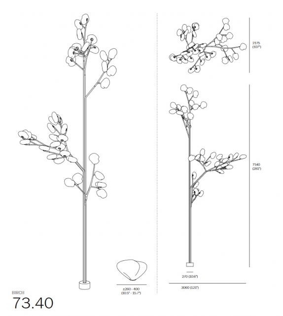 73 Trunk Bocci Floor Lamp