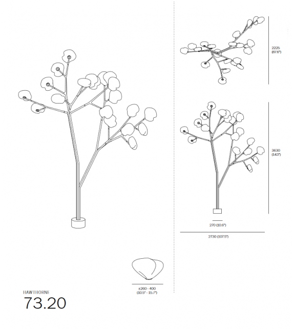 73 Trunk Bocci Lampadaire
