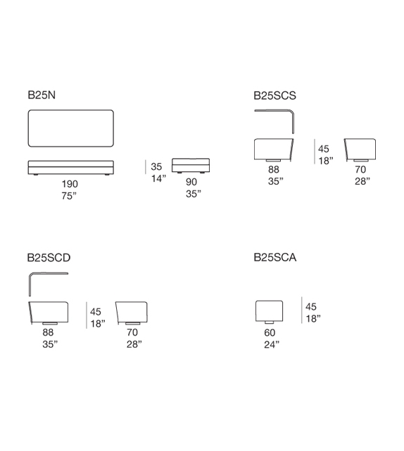Versandfertig - Cove Paola Lenti Sofa