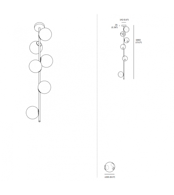 28 Stem Bocci Ceiling Lamp