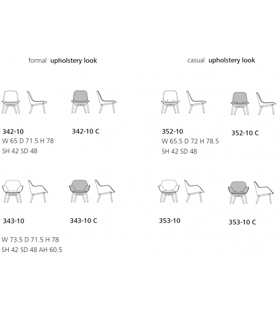 Sheru Walter Knoll Armchair with Wooden Legs