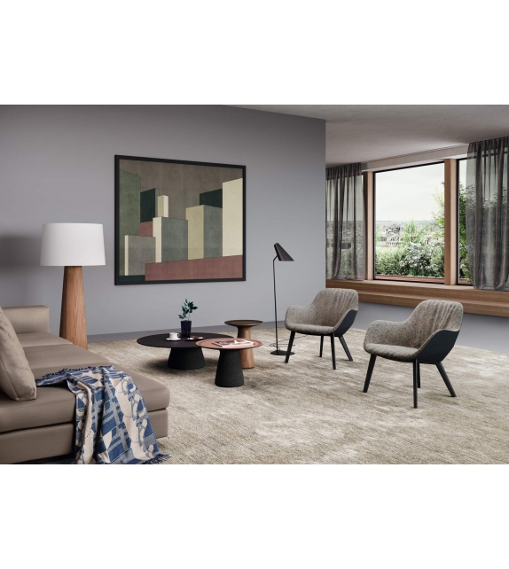 Sheru Walter Knoll Poltrona con Gambe in Legno