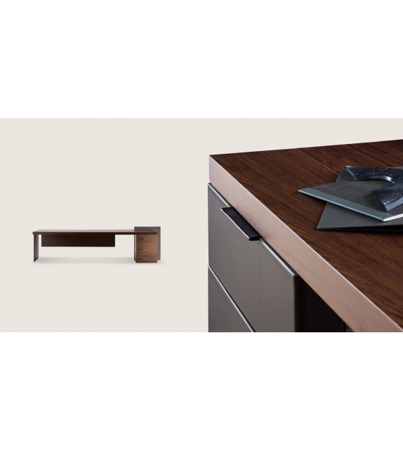 H_O Desk Lac Poltrona Frau Bureau