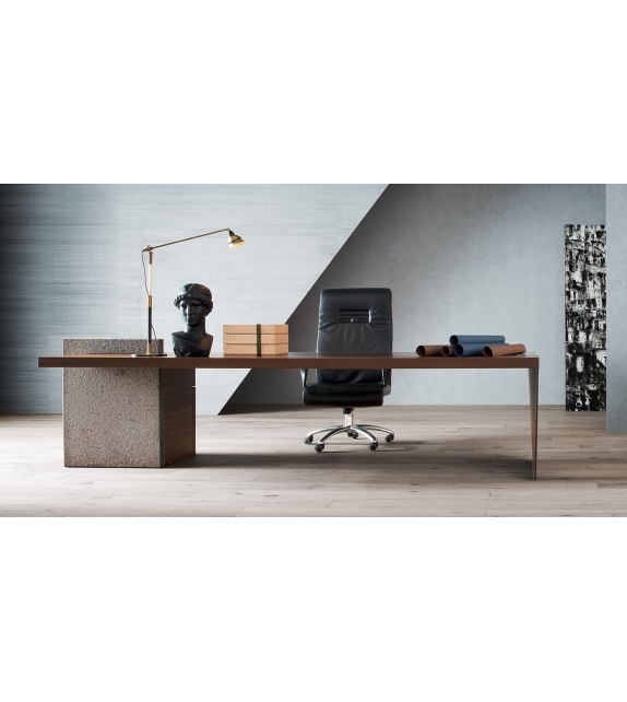 H_O Desk Lac Poltrona Frau Bureau