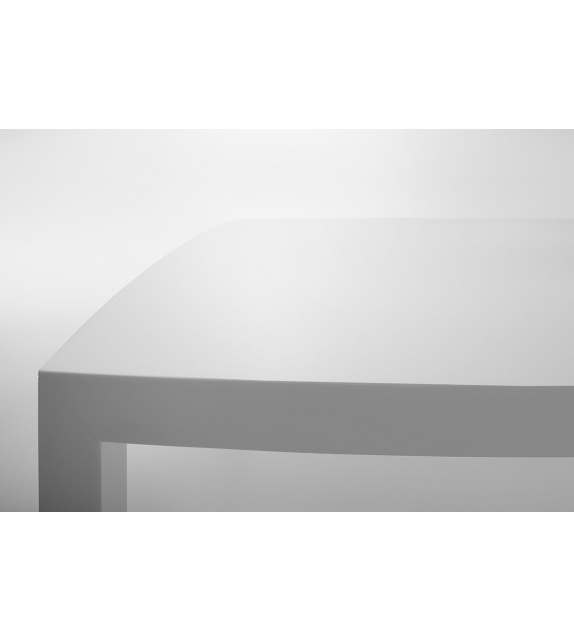 Tense Curve White Table MDF Italia