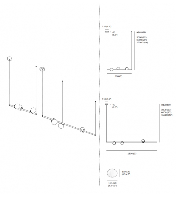 73 Stem Bocci da Soffitto