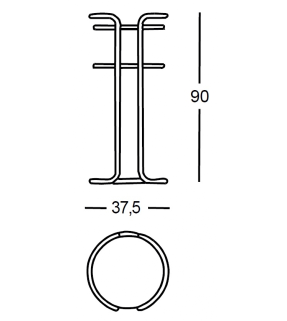 340 Chichibio Zanotta Porte-Objets / Porte-Téléphone