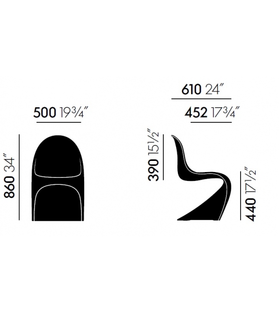 Versandfertig - Panton Vitra Stuhl