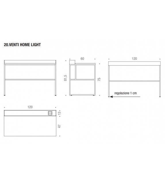 20.Venti Home Light MDF Italia Bureau