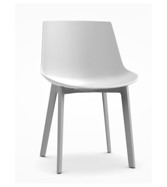 Flow Chair Chaise 4 Pieds Cross MDF Italia