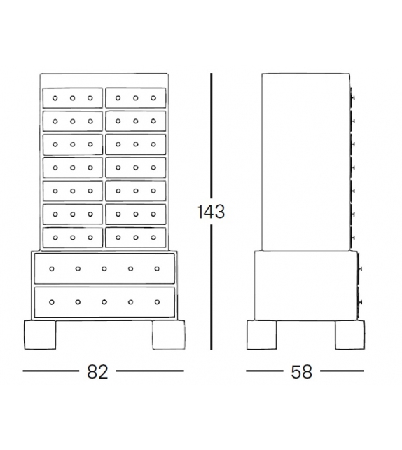 7800 Mombasa Zanotta Commode