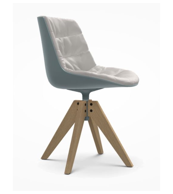 Flow Chair Rovere MDF Italia Sedia Imbottita