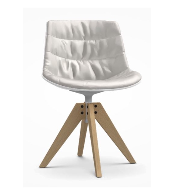 Flow Chair Rovere MDF Italia Sedia Imbottita
