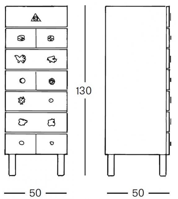 7810 Genesio Zanotta Kommode